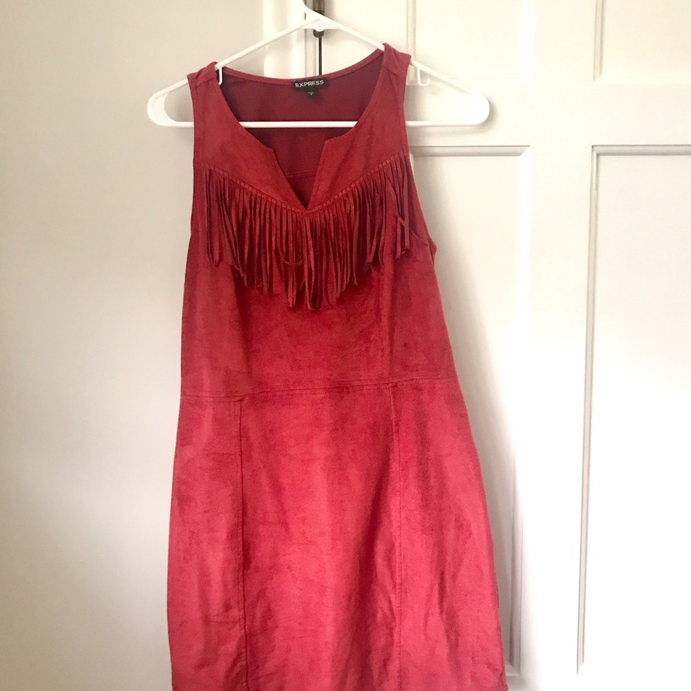 Brick color Mini dress